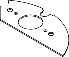 CRFB-SR1-2 1.39 inch (35mm) Device Plate