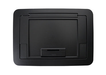 EFB45CTBK Evolution™ EFB45 Floor Box Flush Style Cover with Floor Insert in Black