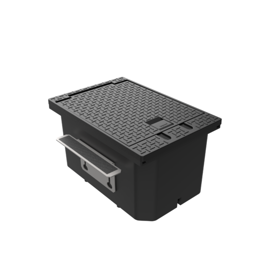Prewired 20A Outdoor Rooftop Box in Black