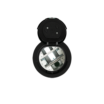 6AT2BK Evolution™ Recessed Assembly with Flush Style Cover in Black