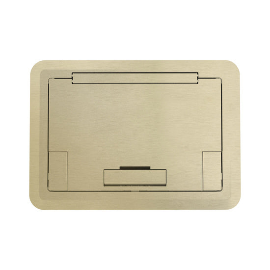 Evolution™ EFB45 Surface Style Cover With Solid Lid in Satin Brass