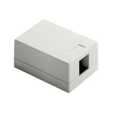Surface Mount Box 1-Port in White