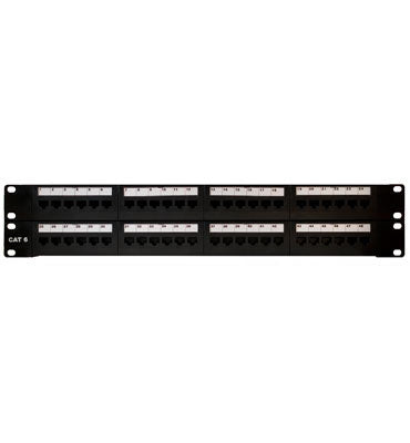 Cat6 48-Port Rack Mount Patch Panel