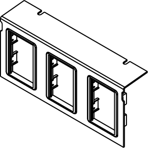 C10105P-3ACT AC Communication Plate