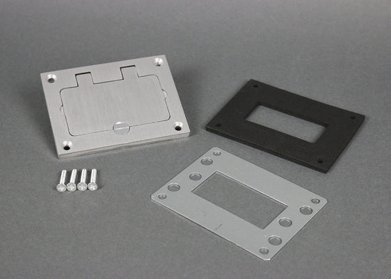 828GFITCAL Omnibox® Rectangular Aluminum GFI Cover Plate