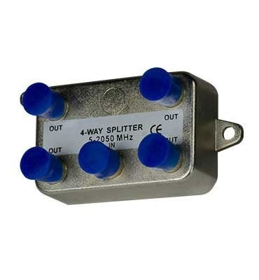 2 GHz 4-Way Vertical Coax Splitter