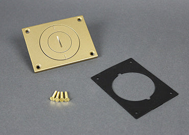 829CKAL-1BS Communications Cover Plate in Brass