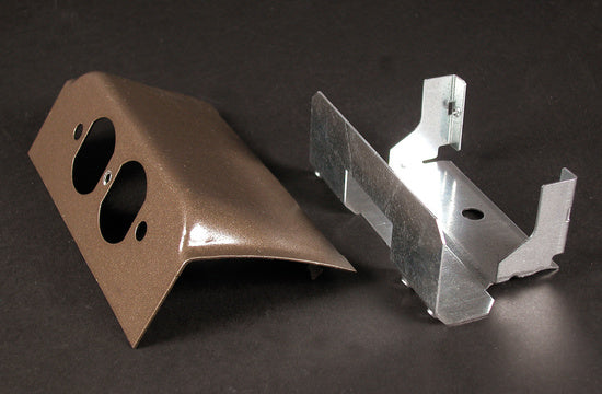 DSDWND-BK Downward Duplex Device Plate Fitting in Black