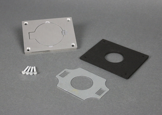 828DLRAL Single Locking Cover Plate in Aluminum