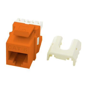 Cat6 QuickConnect RJ45 Keystone Insert in Orange