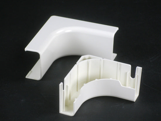 2917FO-FW Uniduct® Radiused Internal Elbow Fitting in Fog White