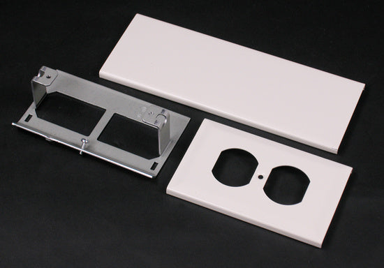 30TP-B-WH Duplex Receptacle Device Cover in White