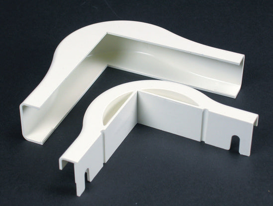 2818FO-WH Uniduct® Radiused External Elbow Fitting in White