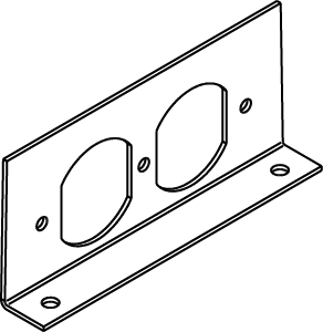 RFB-RB-SS Internal Duplex Receptacle Bracket