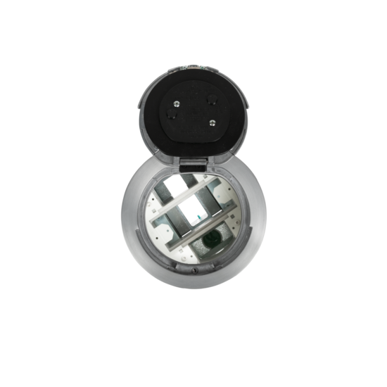 6AT2AA 6 inch Unwired Flush Style Assembly in Brushed Aluminum