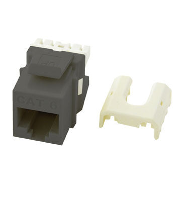Cat6 QuickConnect RJ45 Keystone Insert in Gray