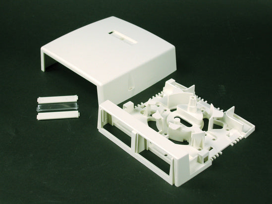 CM-MMB-292 Uniduct® Two-Insert Multimedia Box Fitting in Ivory