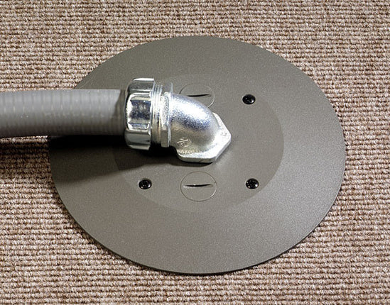 RC7AFFTCAL-LJB Poke-Thru Assembly Flush Furniture FEED-AL/LJB in Aluminum