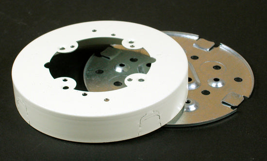 V5738 Solid Base Fixture Box Fitting in Ivory