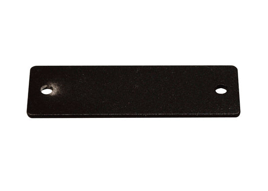 AV9003BK Blank Plate Single in Black