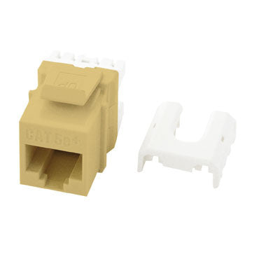 Cat5e Quick Connect RJ45 Keystone Insert in Ivory