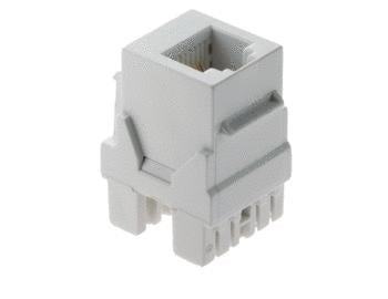 6P6C Keystone Connector in White