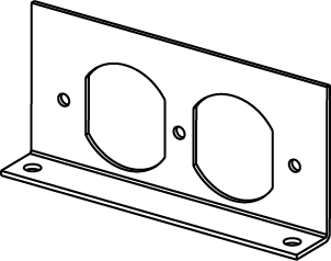 RFB2DP Internal Duplex Receptacle Bracket