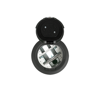 6ATC2GY3H 3-Hour Fire Classified 6 inch Recessed Unwired Surface Style Poke-Thru Assembly in Gray
