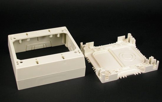 2348-2 Two Gang Deep Device Box Fitting in Ivory