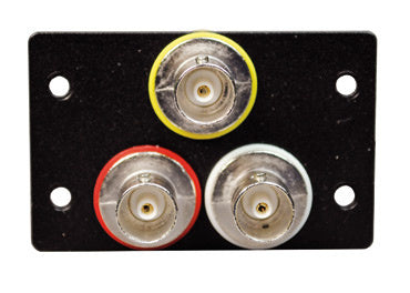 AV5002BK Three BNC Female to BNC Female Barrels in Black