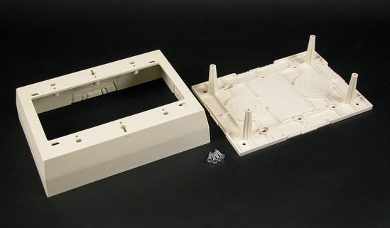 2348-3 Three Gang Deep Device Box Fitting in Ivory