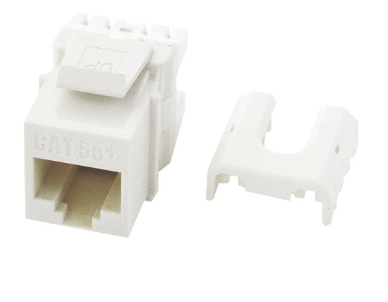 Cat5e QuickConnect RJ45 Keystone Insert in White - 100 Pack