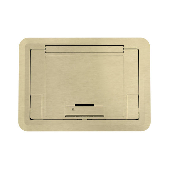 Evolution™ EFB45 Surface Style Cover with Floor Insert in Satin Brass