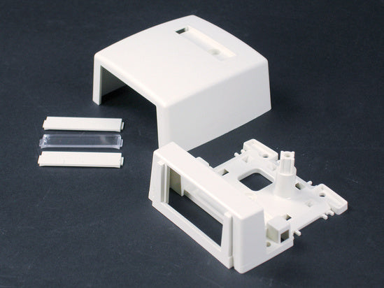 CM-MMB-291 Uniduct® One-Insert Multimedia Box Fitting in Ivory