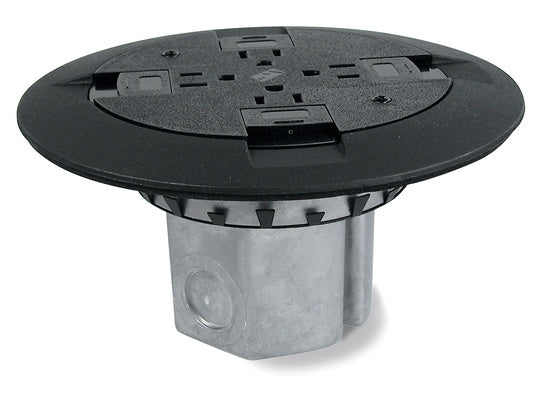 861QTCBK Wood Floor Box Assembly in Black