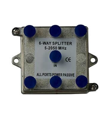 2 GHz 6-Way Vertical Coax Splitter