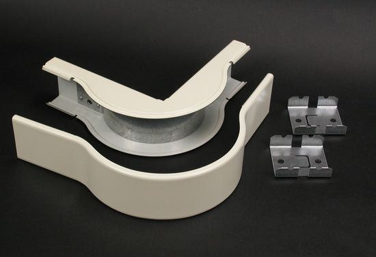 V2418FO 2400 Radiused External Elbow Fitting in Ivory