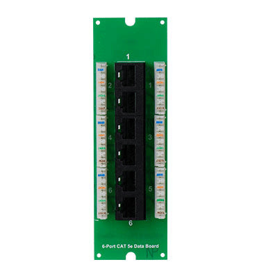 6-Port Cat5e Data Board for MDU enclosure