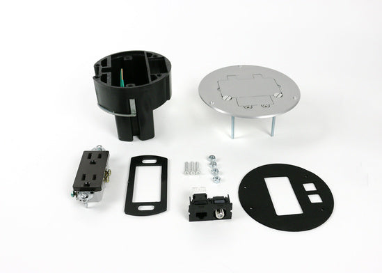 863DRGFICOMAL Dual Service Floor Box Kit