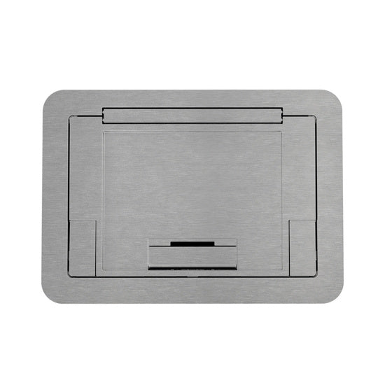 Evolution™ EFB45 Flush Style Cover with Floor Insert in Brushed Aluminum