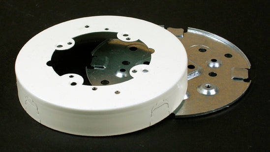 V5738AF Solid Base Fan Box Fitting in Ivory