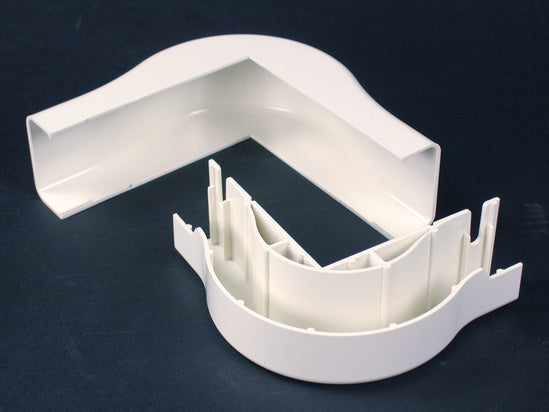2918FO Uniduct® Radiused External Elbow Fitting in Ivory