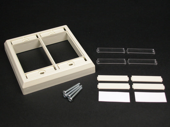 CM-DFP CM Two Gang Faceplate in Ivory