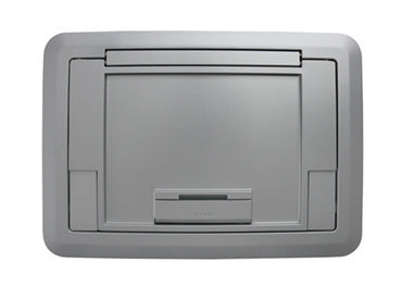 EFB45CTCALTR Evolution™ EF45 Floor Box Surface Style Cover with Floor Insert in Aluminum