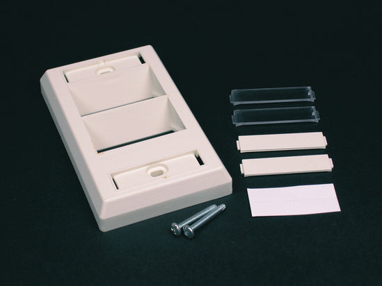 CM-SAP-WH CM One Gang Angled Faceplate in White