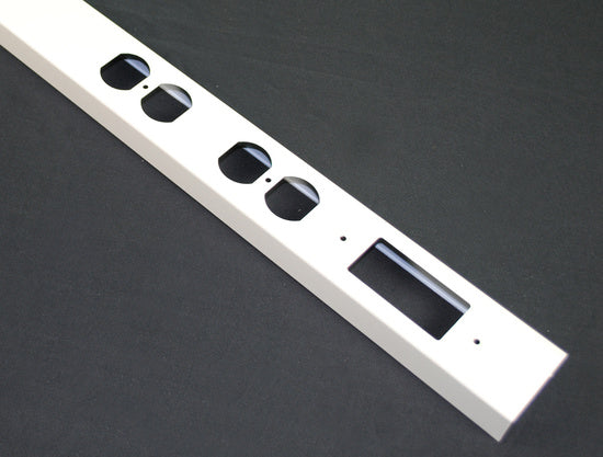 25DTP Steel Tele-Power Pole Cover in Ivory