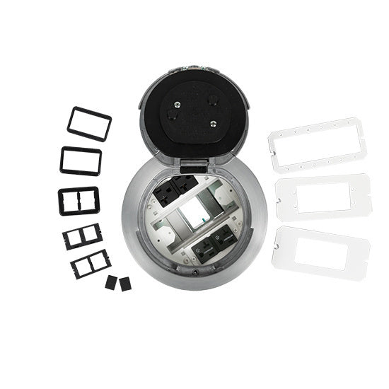 6ATC2PRCAA 6 inch Prewired Surface Brush Alum Assembly Marked Controlled Circuit in Brushed Aluminum