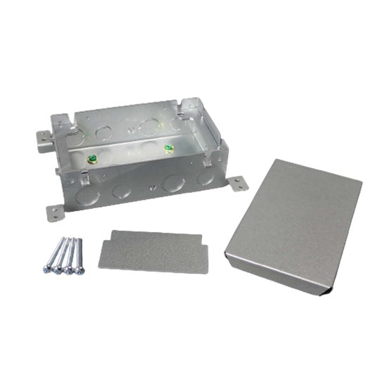 880M2 Omnibox® Two Gang Shallow Steel Floor Box