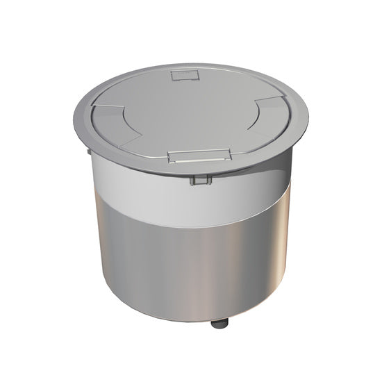 10ATCPSB 10AT Prewired Evolution™ Poke Thru Device with Surface Style Cover in Satin Brass