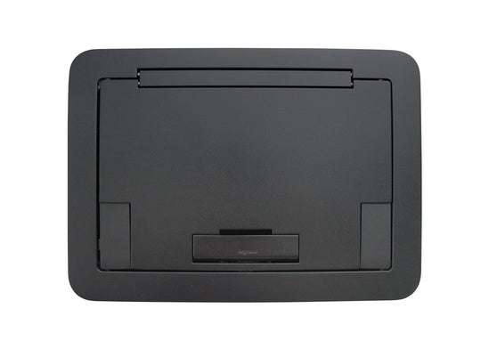 EFB45BTBKTR Evolution™ EFB45 Floor Box Flush Style Cover with Solid Lid in Black